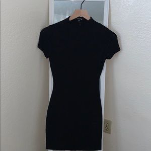Black mini dress